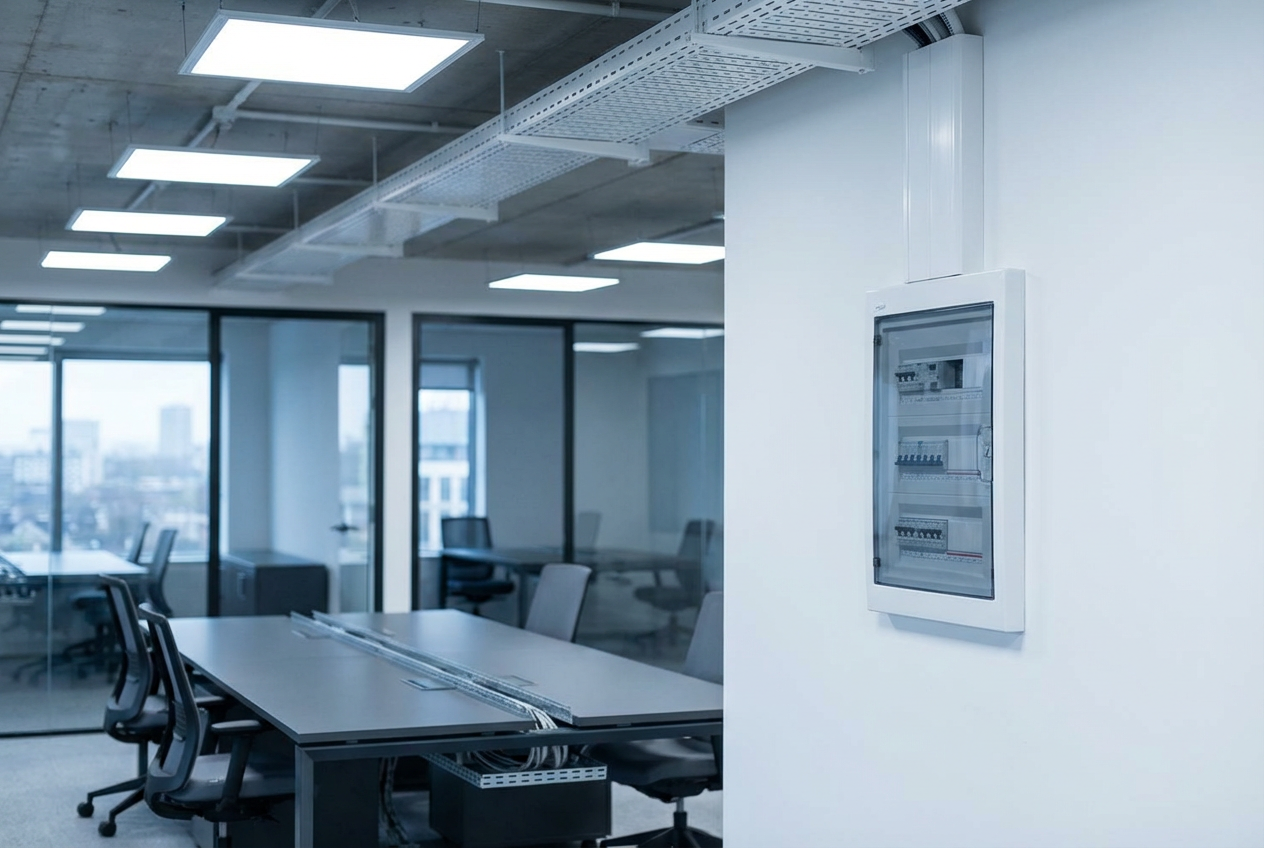 Bureau entreprise installation électrique mise aux normes