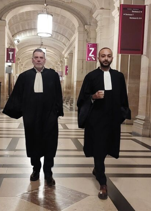 Me Franck Berthon et Me Mohamed Djema