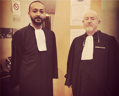 Me Jean-Marc Florand et Me Mohamed Djema